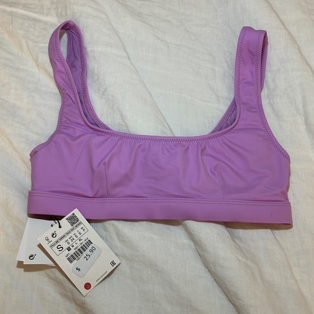 Zara bikini lavender top / mauve